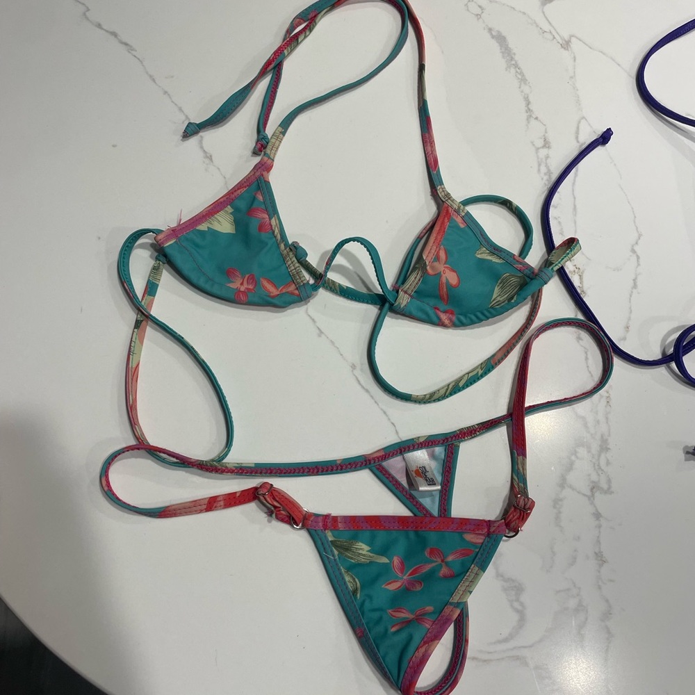 Sol Del Mar flower Barbie looking bikini